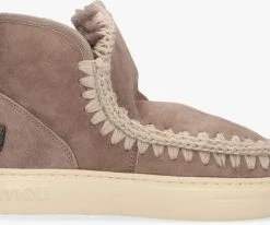 Mou eskimo sneaker bottes fourrure en gris