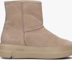 Via vai blue lounge bottes fourrure en beige
